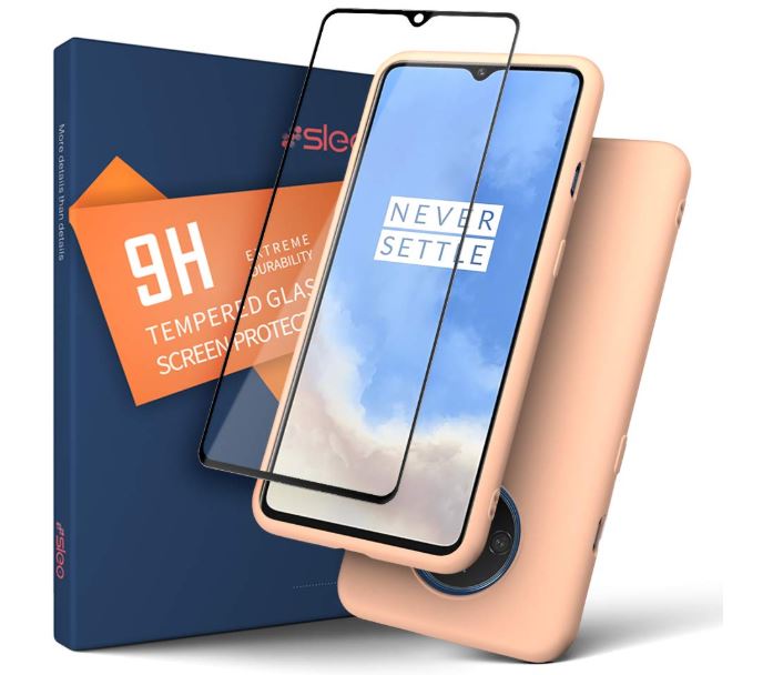 SLEO Case for OnePlus 7T Case, Ultra Thin Shock-Absorption Full Body Protection