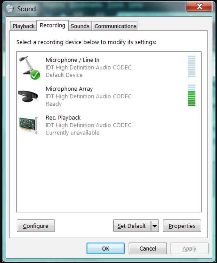 Sound Settings on Windows Dell Laptop