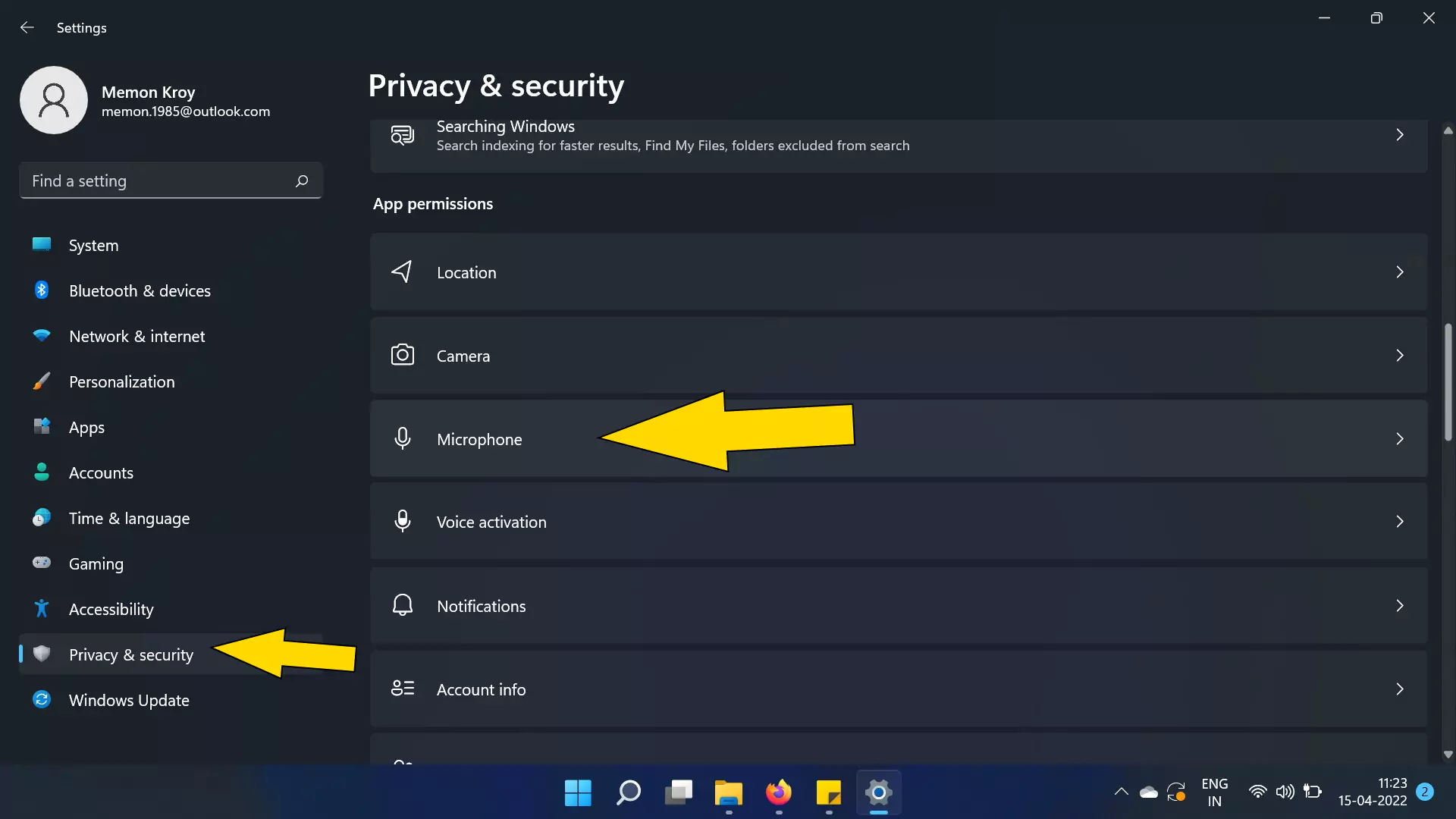 microphone-settings-under-the-privacy-and-security-option-in-windows-11